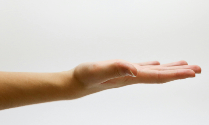 Ausgestreckte Hand